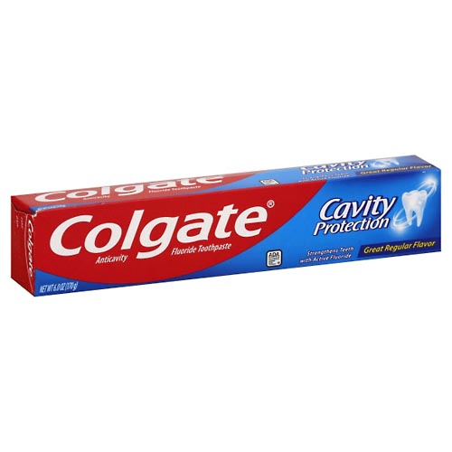 Image for Colgate Fluoride Toothpaste, Anticavity, Great Regular Flavor,6oz from Keyes Drug