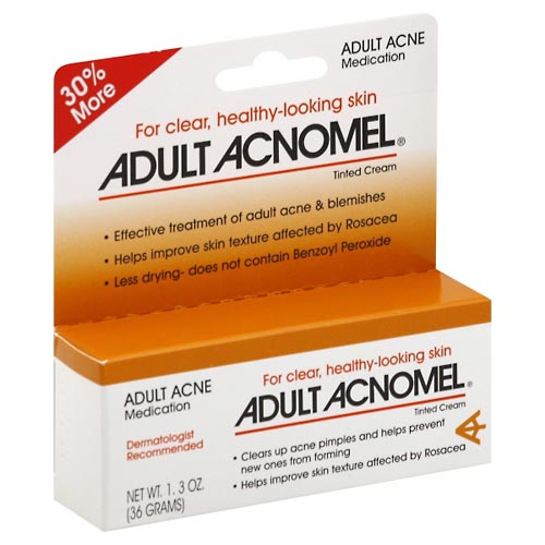 Image for Adult Acnomel Acne Medication, Adult, Tinted Cream,1.3oz from Keyes Drug