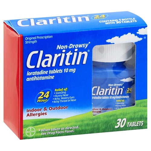 Image for Claritin Allergies, Indoor & Outdoor, Non-Drowsy, Original Prescription Strength, Tablets,30ea from Keyes Drug