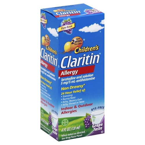 Image for Claritin Allergy, Oral Solution, Grape Taste,4oz from Keyes Drug
