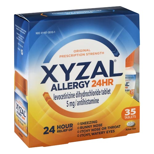 Image for Xyzal Allergy Relief, 24 Hr, Original Prescription Strength,35ea from Keyes Drug