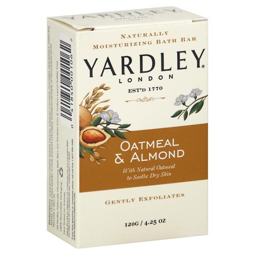 Image for Yardley Bath Bar, Oatmeal & Almond,4.25oz from Keyes Drug
