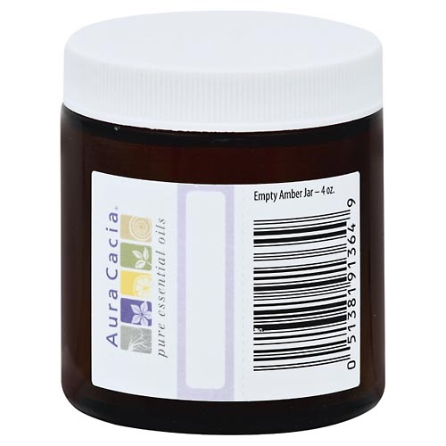 Image for Aura Cacia Jar, Empty, Amber, 4 oz,1ea from Keyes Drug