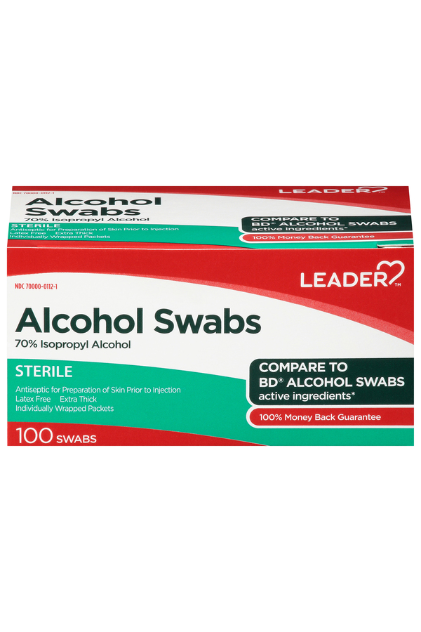 Image for Leader Alcohol Swabs,100ea from Keyes Drug