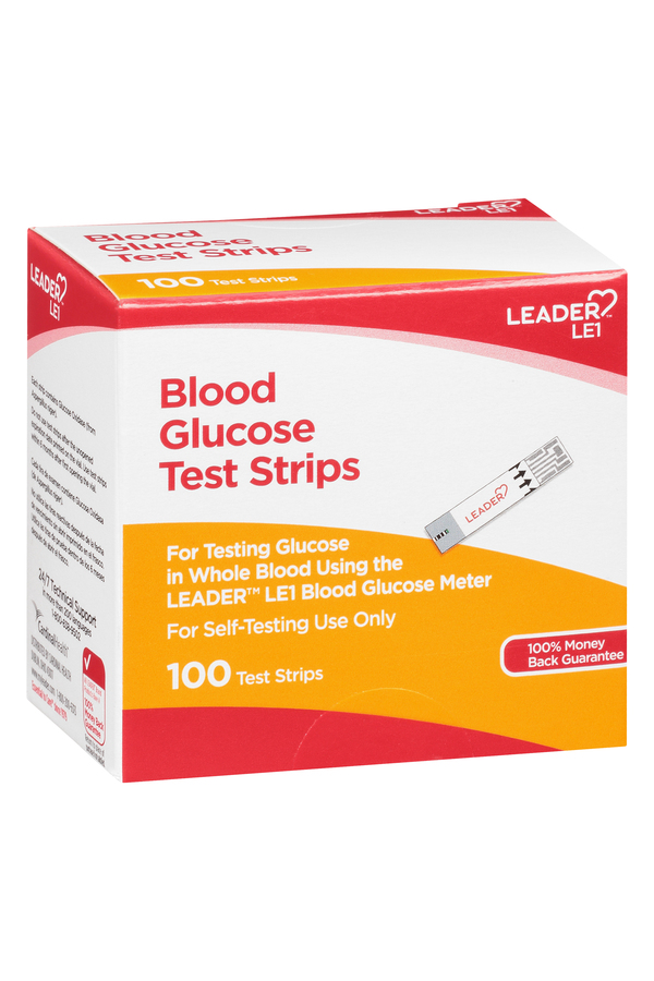 Image for Leader Blood Glucose Test Strips,100ea from Keyes Drug
