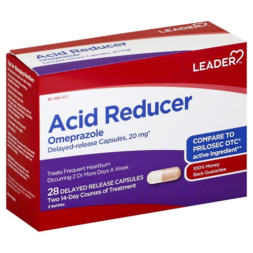 Image for Leader Acid Reducer, 20 mg, Delayed Release Capsules,2ea from Keyes Drug