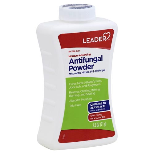 Image for Leader Antifungal Powder, Moisture Absorbing,2.5oz from Keyes Drug