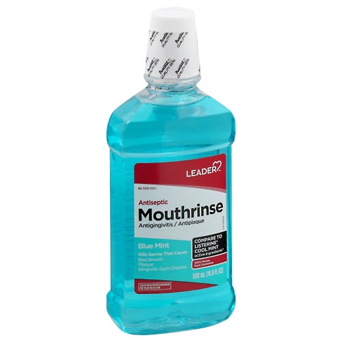 Image for Leader Mouthrinse, Blue Mint,500ml from Keyes Drug