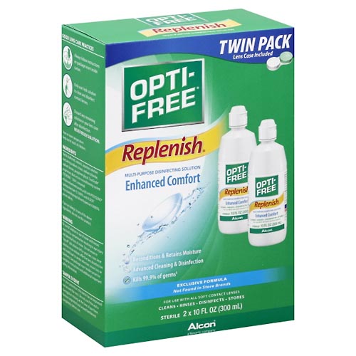 Image for Opti Free Disinfecting Solution, Multi-Purpose, Twin Pack,2ea from Keyes Drug