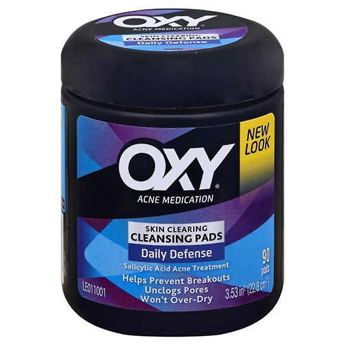 Image for Oxy Acne Medication, Daily Defense, Skin Clearing, Cleansing Pads,90ea from Keyes Drug