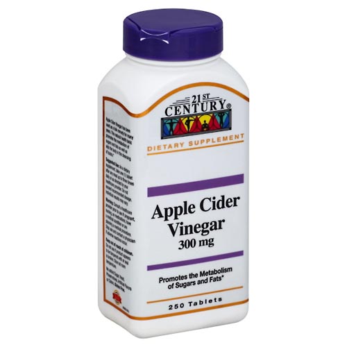 Image for 21st Century Apple Cider Vinegar, 300 mg, Tablets,250ea from Keyes Drug