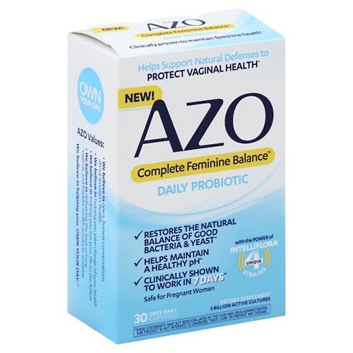 Image for Azo Daily Probiotic, Once Daily Capsules,30ea from Keyes Drug