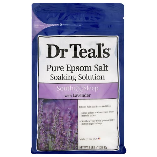 Image for Dr Teals Pure Epsom Salt, Soothe & Sleep,3lb from Keyes Drug